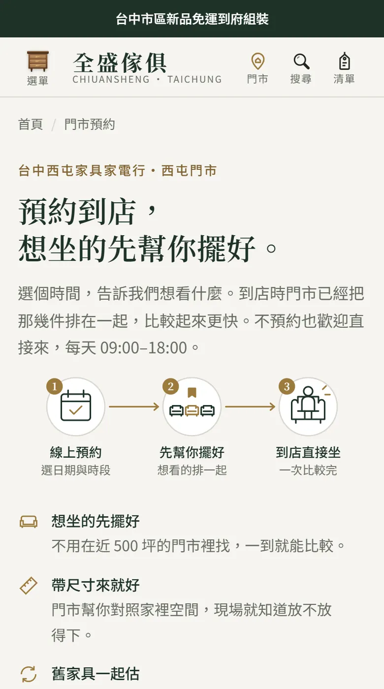 新網站:要來店裡,找得到嗎?